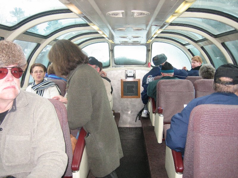 Passengers Aboard Dome Car